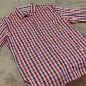 NWOT Express fitted dress shirt XL 17-17 1/2 plaid